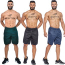 Kit 3 Bermudas Masculinas Street Fitness para Atividade Física e Academia