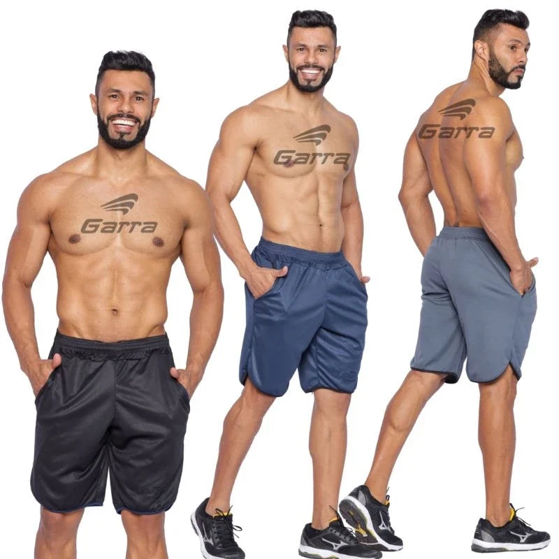 Kit 3 Bermudas Masculinas Street Fitness para Atividade Física e Academia