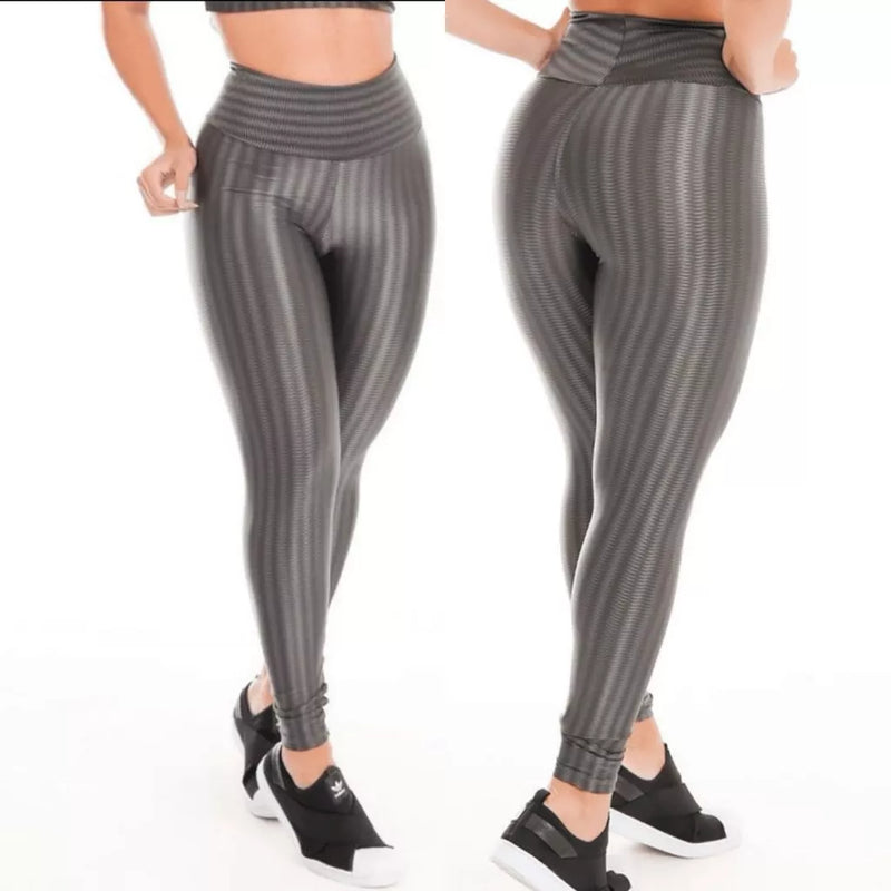 Calça Legging 3D Academia Cintura Alta