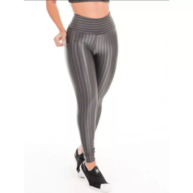 Calça Legging 3D Academia Cintura Alta