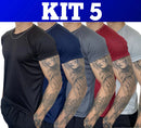 Kit 5 Camisetas Dry Fit Masculina