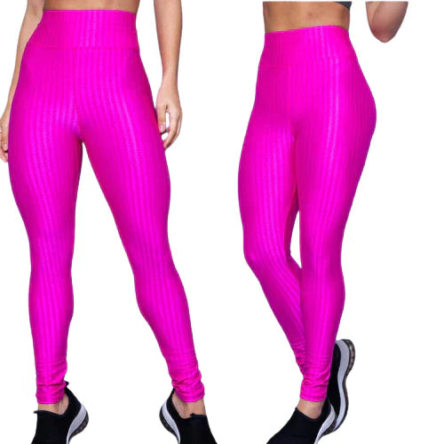 Calça Legging 3D Academia Cintura Alta