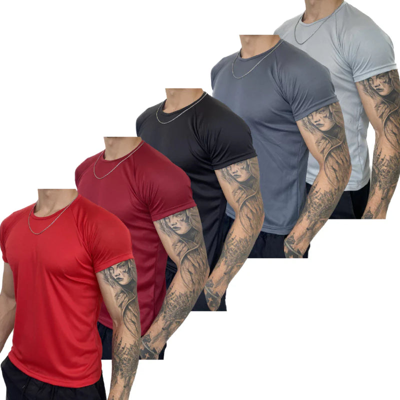 Kit 5 Camisetas Dry Fit Masculina