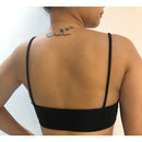 Top Fitness Duplo  Alça Fina Suplex Poliamida Compressão