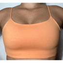 Top Fitness Duplo  Alça Fina Suplex Poliamida Compressão